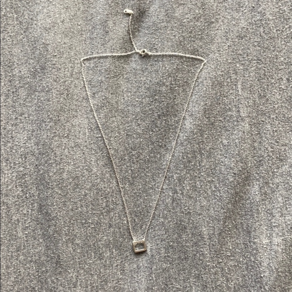 Silver dainty necklace